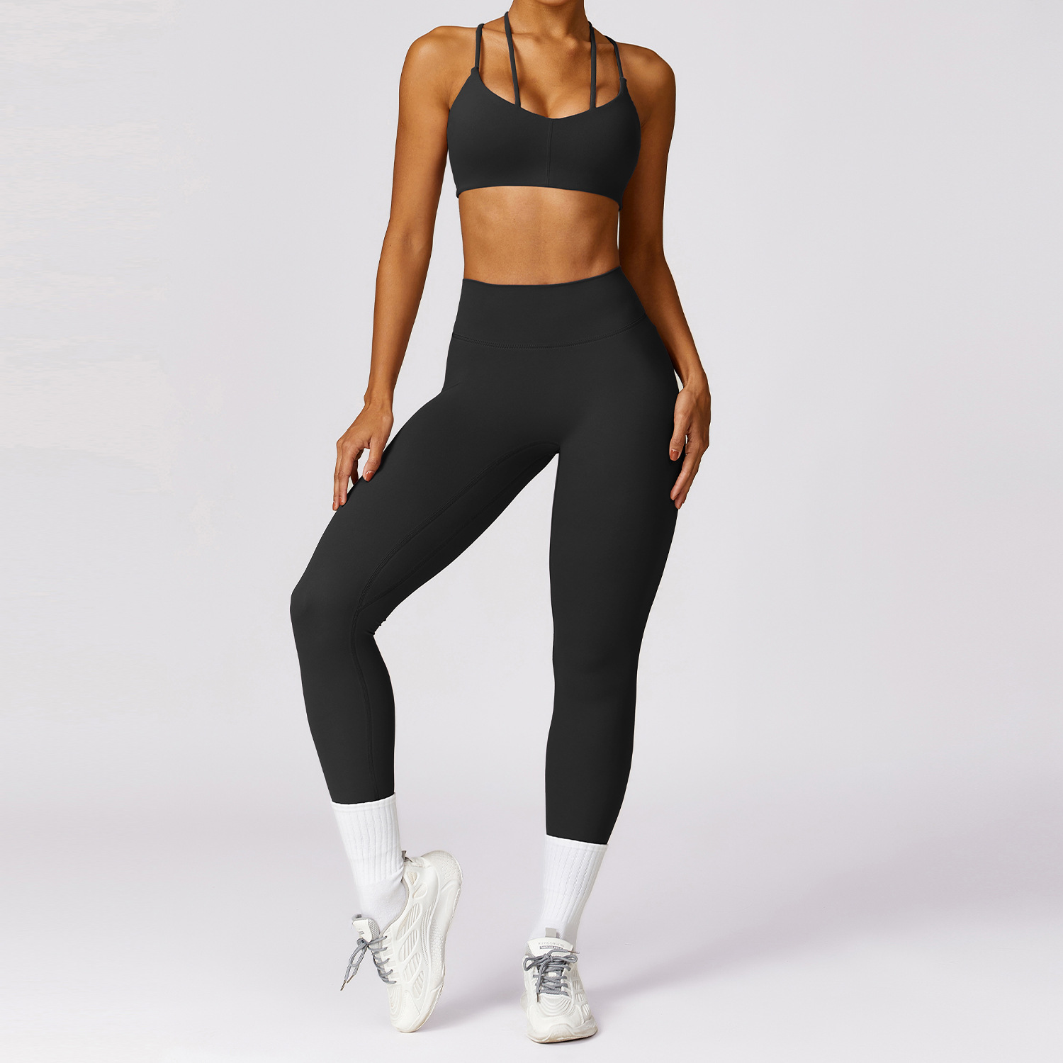 Bra + Black Leggings