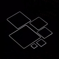 Lámina de Vidrio de Cuarzo Rectangular Transparente Resistente al Calor de Alta Calidad para Ventanas Ópticas