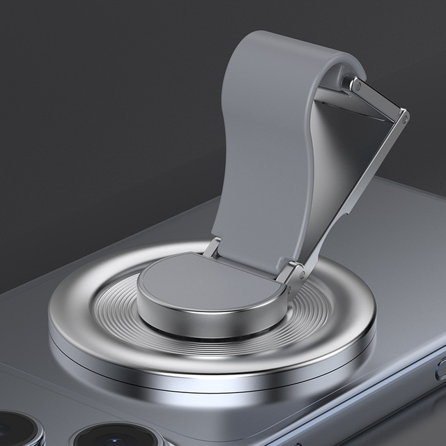 Mechanical Rotating Silicone Finger Grip Phone Stand