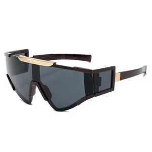 Personalized Cycling Sport Sunglasses One-piece Multi Lens <b>Triangle</b> Fashion Futuristic Sunglasses - Product Image 3