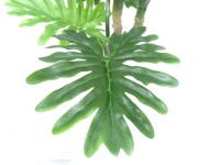 Pohon Monstera imitasi alami bagasi tinggi mewah dapat ditumpuk pohon phildendron buatan untuk hadiah pindah rumah