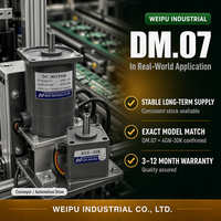 Nouveau moteur à engrenages CC WEIPU DM.07 30W 24V 1800RPM 4GN-50K, réducteur 30:1, petit moteur CC à engrenages, testé à 100 %.