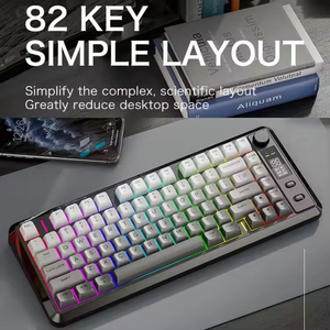Teclado Inalámbrico para Juegos M75, Modo Dual con Pantalla, Perillas, Teclas PBT con Gradiente, 82 Teclas para Win/Mac - Product Image 3