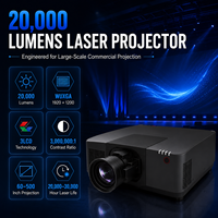 Projecteur 3LCD à grand écran de 60 à 500 pouces, 20 000 lumens, pour centre de conférence, université et auditorium
