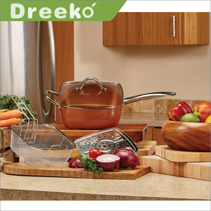 Bộ Chảo Rán Gốm Vuông Không Dính, 4 Chảo Dày 9.5 Inch 2.5Mm - Product Image 5