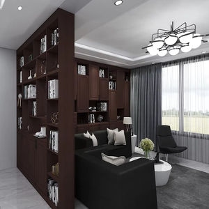 2025素朴な木材のエントリーウェイキャビネット-エントリーホールストレージ部屋仕切り付きソリッドウッド構造仕切り - Product Image 2