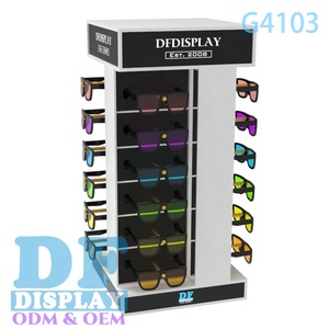 Tùy chỉnh thực hiện Countertop thường vụ xoay bốn bên Sunglass hiển thị giá đọc sách kính hiển thị đứng với logo - Product Image 4