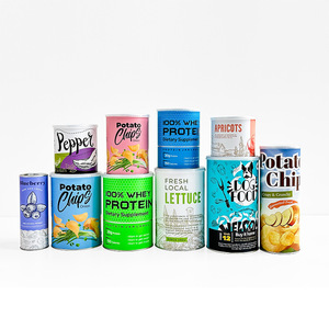 Tùy Chỉnh Chất Lượng Cao Sinh Học Phân Hủy Thủ Công Giấy Tráng Snack Hộp Giấy Cho Khoai Tây Chiên Dễ Dàng Xé Nắp Nhôm Cơ sở - Product Image 4