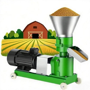 Gran oferta, máquina de <span class=keywords><strong>pellets</strong></span> de motor diésel de gasolina, granulador de molino agrícola, máquinas de procesamiento de alimentación de cuatro rodillos para animales, <span class=keywords><strong>pellets</strong></span> para granja - Product Image 1