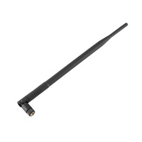 Antenne cellulaire verticale XD RA008 29 cm en plastique avec connecteur mâle 7 dBi 2400 MHz, fixation par vis en caoutchouc 2,4 GHz