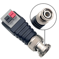 Vente d'usine Connecteurs de pressage BNC étanches Adaptateur mâle BNC pour caméra vidéo CCTV