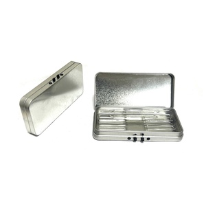 Boîte en étain CR à ressort, résistante aux enfants, avec fermeture à charnière en métal, boîte en étain CR avec loquet pour l'emballage de bonbons - Product Image 4