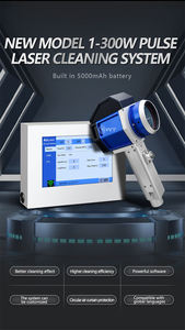 100W Draagbare Trekstang Bagagedoos Trolley Koffer Koffer Matel Deur Injector Mobiele Motor Laser Roest Verwijdering Reinigingsmachine - Product Image 2