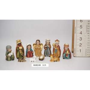 Personalizable resina Jesús Set compacto coche ornamento venta al por mayor decoración del hogar Natividad conjunto religioso - Product Image 2