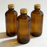 En stock – Bouteilles en verre Boston marron de 250 ml et 500 ml, vides, avec bouchon à vis, vente en gros pour sirops médicinaux et boissons énergisantes, forme personnalisable, logo sur mesure