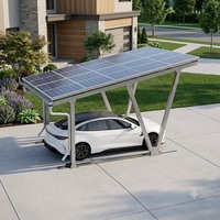 Support de montage photovoltaïque pour carport, destiné aux projets de panneaux solaires pour abris de stationnement