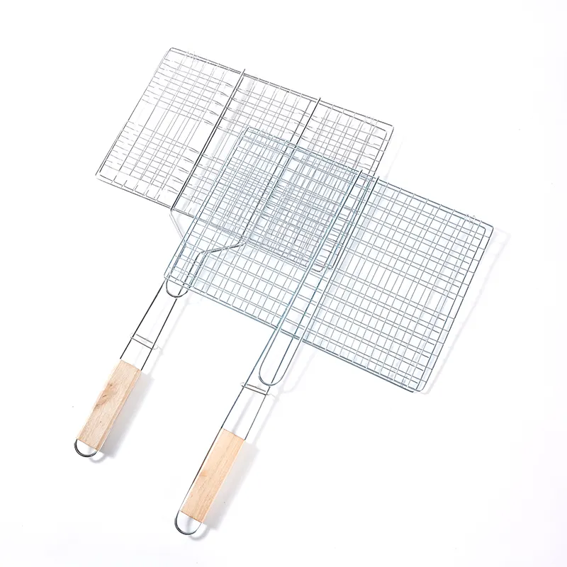 Grill Net Folder Oven Fish Clip BBQ Grilling Barbecue Mat Barbecue Grill Tool