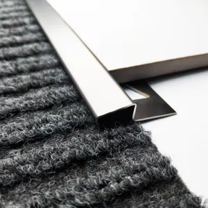 Kunden spezifische Lieferanten Fliesen verkleidung Edelstahl Teppich zu Fliesen Übergangs streifen für Böden und Teppiche