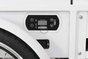 2025 mode crème vélo congélateur extérieur Tricycle électrique avec congélateur marche arriè<span class=keywords><strong>re</strong></span> crème glacée distributeur chariot avec évier - Product Image 4