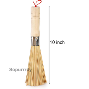 Cepillo de Limpieza de Bambú con Logotipo Personalizado, Cepillo para Wok, Cepillo de Bambú Natural para Limpiar Woks, Cepillo de Bambú para Sartenes y Ollas - Product Image 2