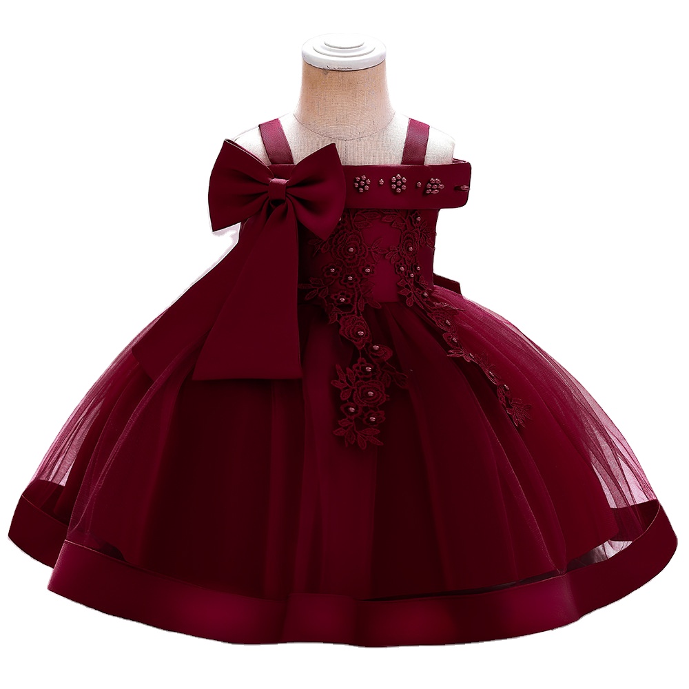 Children's Formal Satin Flower Girl Dress