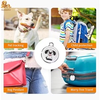 Mini traceur GPS étanche pour animaux de compagnie, dispositif anti-perte, localisateur Airtag en plastique, compatible iOS, alarmes de suivi