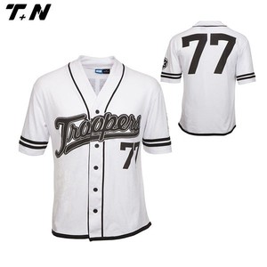 Weiße leere Großhandel Sublimiert Custom Baseball Jersey - Product Image 6