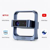 Projecteur intelligent Whale TV Android 13 Full HD 300 ANSI Lumens, home cinéma portable, LED WiFi 6 pour 5.0, haut-parleur intégré