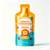 Complément alimentaire liquide multivitaminé pour enfants en sachet, marque privée, certifié GMP, avec zinc, supplément vitaminique oral pour enfants