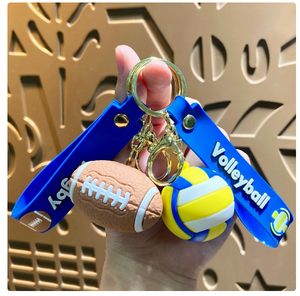 Llavero personalizado de camiseta de fútbol, llavero deportivo de plástico - Product Image 3