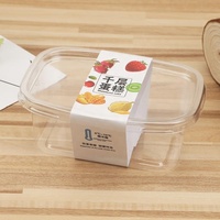 Boîtes à crème glacée Tiramisu de 280ml, pour Dessert, à usage unique, transparentes, pour salade, Mousse, pour gâteaux