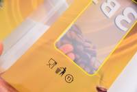 Film en rouleau personnalisé en PET de qualité alimentaire pour emballage de pain de mie, imprimé par gravure, résistant à l'humidité, avec fenêtre, thermoscellable et écologique