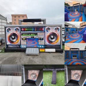 新款 Leap Music 跳跃收音机帐篷户外充气弹跳屋跳跃城堡，适合篮球运动中的跳跃乐趣 - Product Image 2