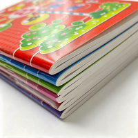 Cuaderno Escolar Personalizado de 200x148mm para Niños, 80 Hojas, Papel Rayado, Encuadernado con Grapa, con Cubierta Impresa a Todo Color, OEM