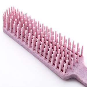 Peine Alisador de Cabello de Dientes Anchos Grandes de Plástico para Uso Doméstico, Peine para Masaje del Cuero Cabelludo Húmedo y Seco, Peine Alisador de Cabello en Azul, Verde Menta y Naranja - Product Image 5