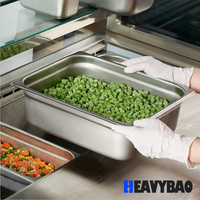Heavy bao Edelstahl Dampf Tisch pfannen Silber Chafer Pfanne für Hotels Restaurants Buffets Catering & Food Service