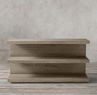 Étagère de présentation modulaire convertible RH Cloud en bois massif à plusieurs niveaux, rangement moderne pour entrée et salon