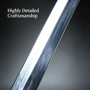 Épée d'otage en plastique non affûtée de 72 cm, accessoire de cosplay LARP pour fête d'Halloween, festival de la Renaissance, collection en gros - Product Image 6