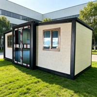 Maison modulaire pliable pour les aventures en plein air avec structure en acier durable