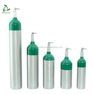 Hospital Use High Quality Medical Oxygen Cylinder Aluminum Oxygen Cylinder Dot 1L-20L Tank Gas Cylinder