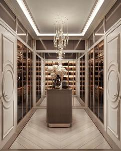 Appartements d'hôtel cinq étoiles Premium dressing de luxe système de stockage personnalisable Standard Villa armoire meubles - Product Image 4