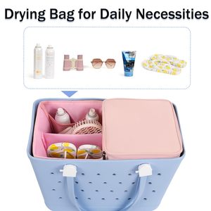 Cooler Organizer for X Large Original Bogg Bag Polyester Leak-Proof Ice <b>Chest</b> with Zipper Divider Tray Ideal Beach Bag Accessory - Product Image 4