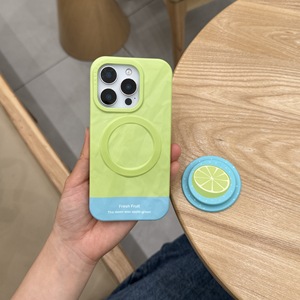 Mùa Hè Tươi Chanh Nam Châm TPU Điện Thoại Di Động Trường Hợp Đối Với <span class=keywords><strong>Apple</strong></span> Cho Iphone 16Pro Max 15 14 13 Với Điện Thoại Grip Và Khung Từ Tính - Product Image 5