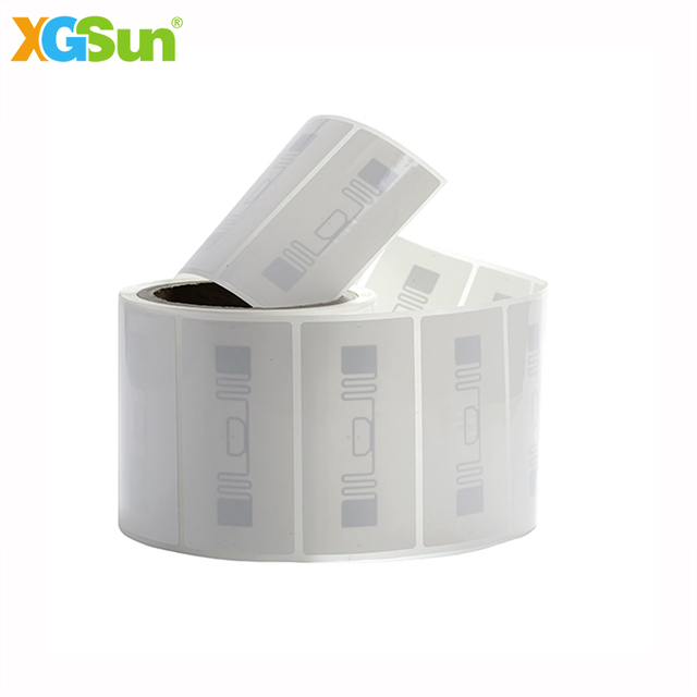 XGSun Durable Adhesive UHF RFID Retail Tag Impinj M750 Chip Multi-Reading Printable for Self Checkout Clothing Access Control