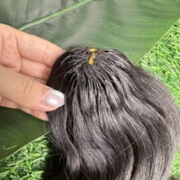 Extensions de cheveux humains vietnamiens vierges de haute qualité, 100% naturels, densité 150, ondulation naturelle, pour crochet