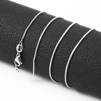 Perles de séparation pour collier chaîne serpent en acier inoxydable, plaqué or 18 carats, géométriques, réglables, pour la fabrication de bijoux DIY