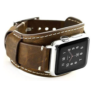 <span class=keywords><strong>Bracelet</strong></span> de montre Crazy Horse en cuir véritable pour hommes et femmes, compatible avec <span class=keywords><strong>Apple</strong></span> <span class=keywords><strong>Watch</strong></span>, 45mm <span class=keywords><strong>44mm</strong></span> 42mm - Product Image 1