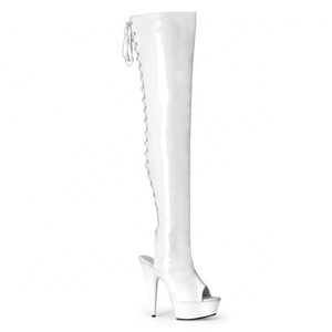 Stivali Cosplay per l'inverno 15cm di altezza sopra il <span class=keywords><strong>ginocchio</strong></span> sottile bocca a coda di capelli club Pole dance scarpe comode stivali alti <span class=keywords><strong>al</strong></span> <span class=keywords><strong>ginocchio</strong></span> - Product Image 4