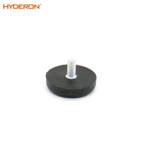 Patas Ajustables Hyderon de Goma Negra Moldeada por Inyección para Muebles con Base de Tornillo - Product Image 1