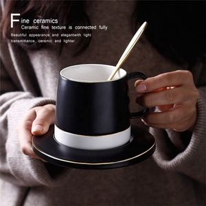 ชุดเซรามิกเคลือบผิวรอยัลถ้วยชาและกาแฟคู่สำหรับใช้ในบ้าน - Product Image 4